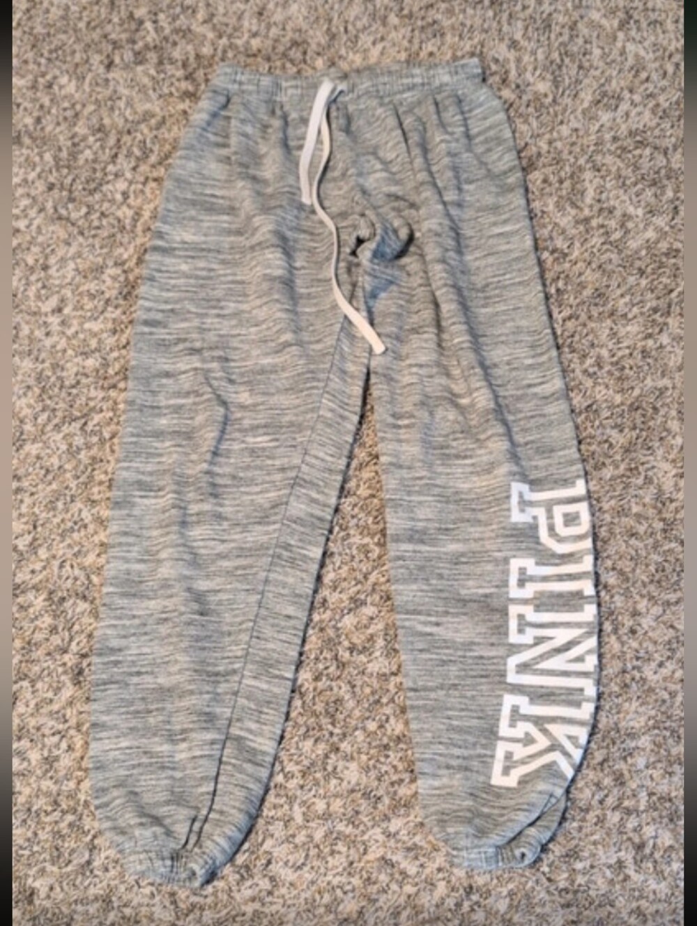 3/$16 💜 PINK Victoria's Secret Heather Gray Jogger Sweatpants Size XS